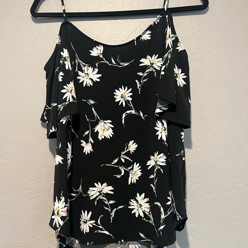 Kaileigh Black Floral Blouse